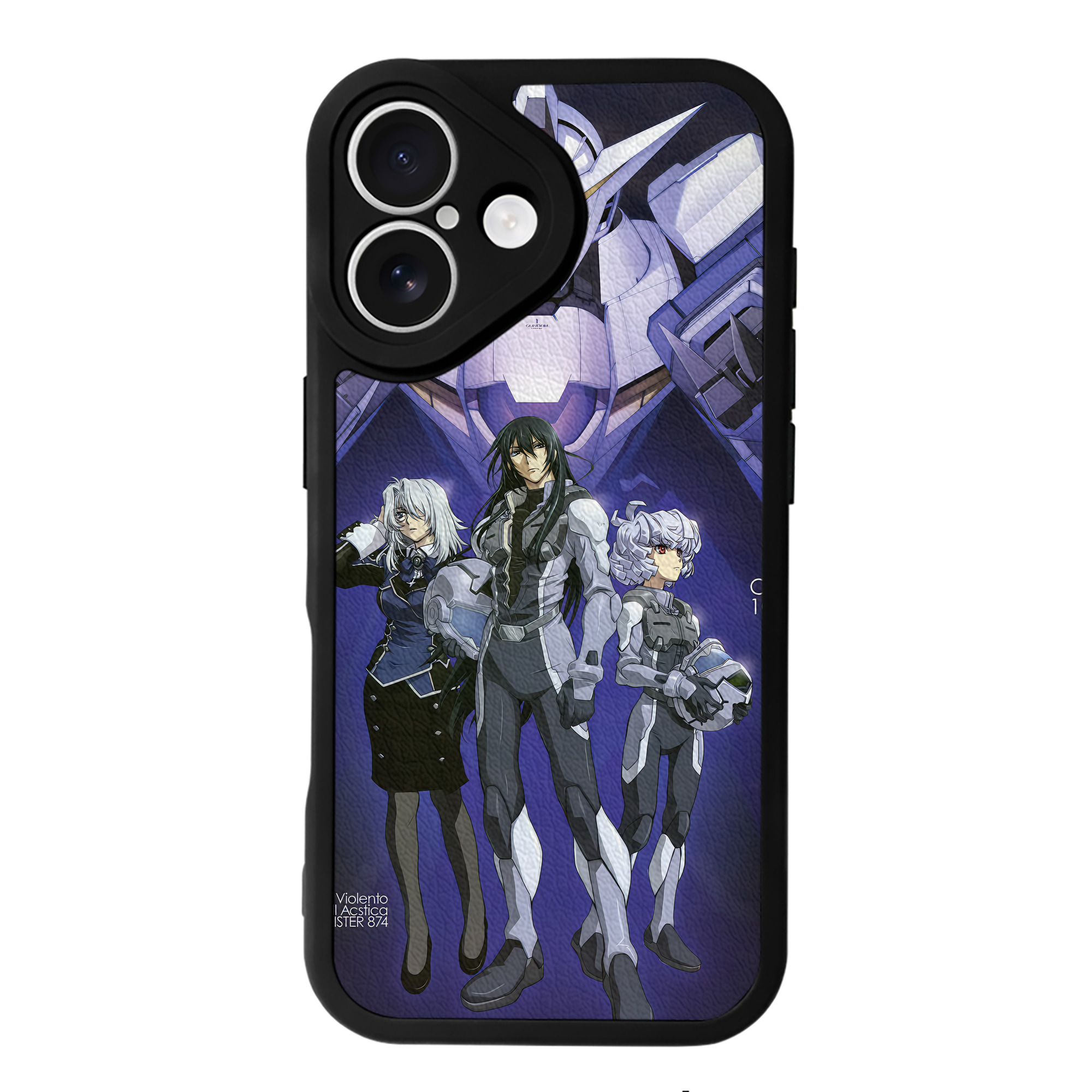 （画像用） 機動戦士ガンダム Mobile Suit Gundam 【iPhone 16シリーズ対応】シリコンスマホケース（レザー調） 材質：シリコン